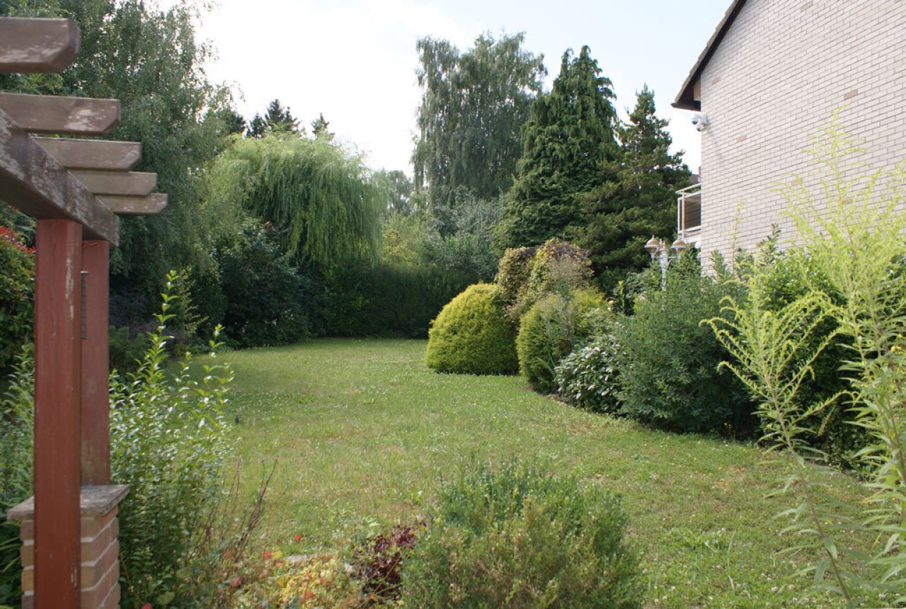 Der große eingewachsene Garten am Feldrand Der große eingewachsene Garten am Feldrand