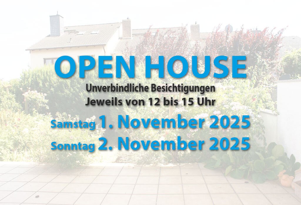 Open House am 1.11. und 2.11.2025 von 12 bis 15 Uhr Open House am 1.11. und 2.11.2025 von 12 bis 15 Uhr
